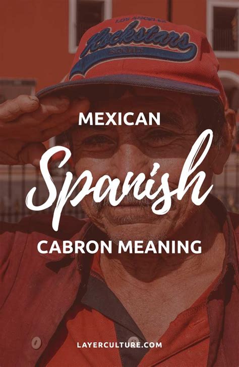 what does the spanish word cabron mean